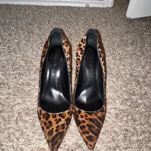 Kelsi Dagger Brown Leopard Print Heels